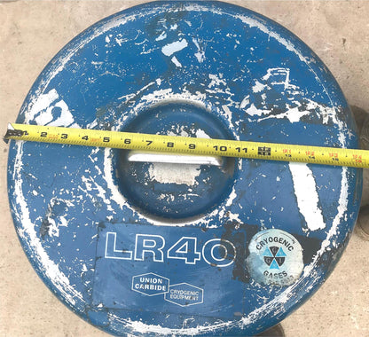 UNION CARBIDE 12 Gallon LR-40 CRYOGENIC REFRIGERATION TANK NO LEAKS 6 CANISTERS