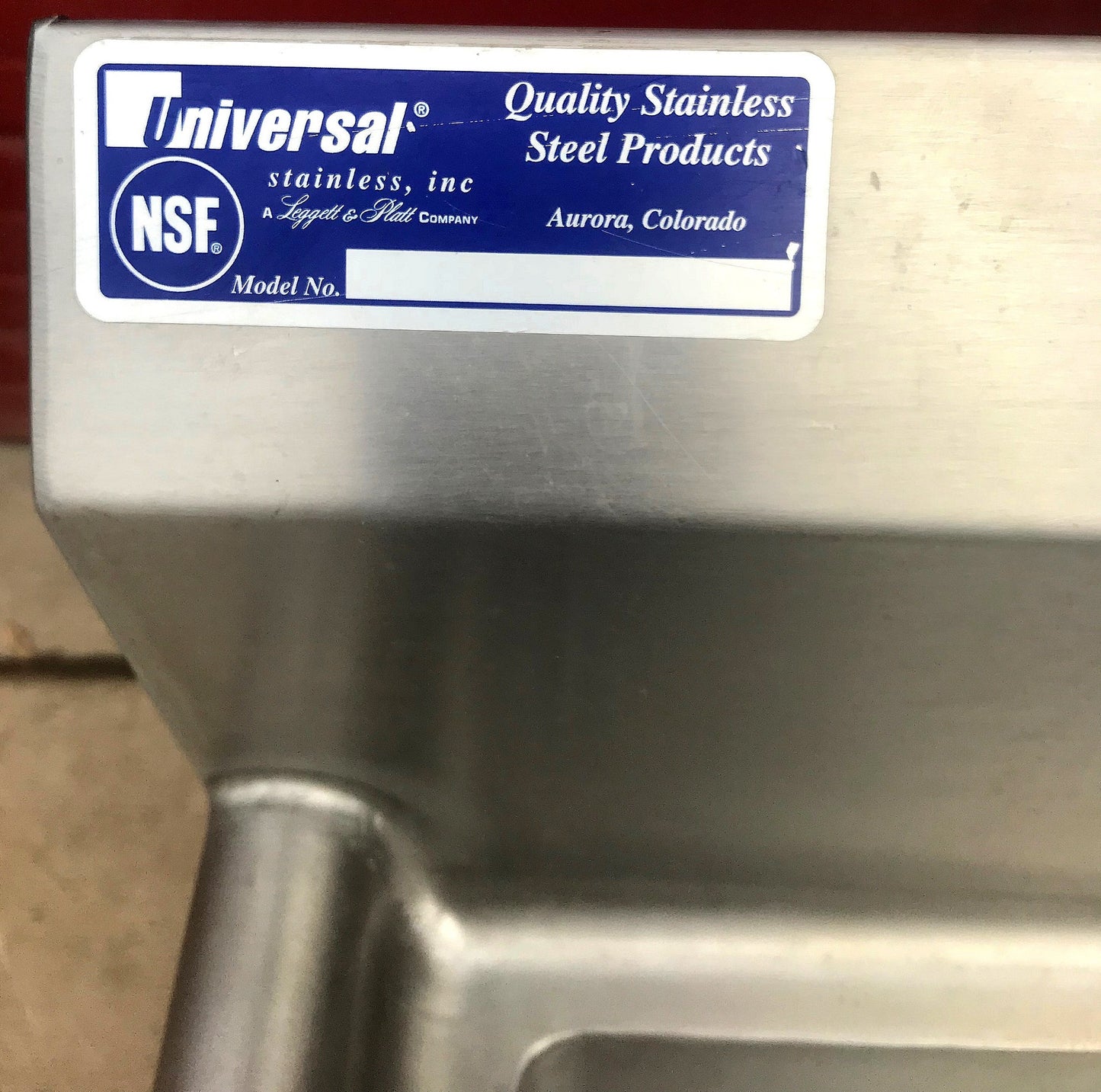 47" X 34" COMMERCIAL SINK & INSINKERATOR SS-500-28 5HP GARBAGE DISPOSAL FREESHIP