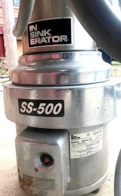 47" X 34" COMMERCIAL SINK & INSINKERATOR SS-500-28 5HP GARBAGE DISPOSAL FREESHIP