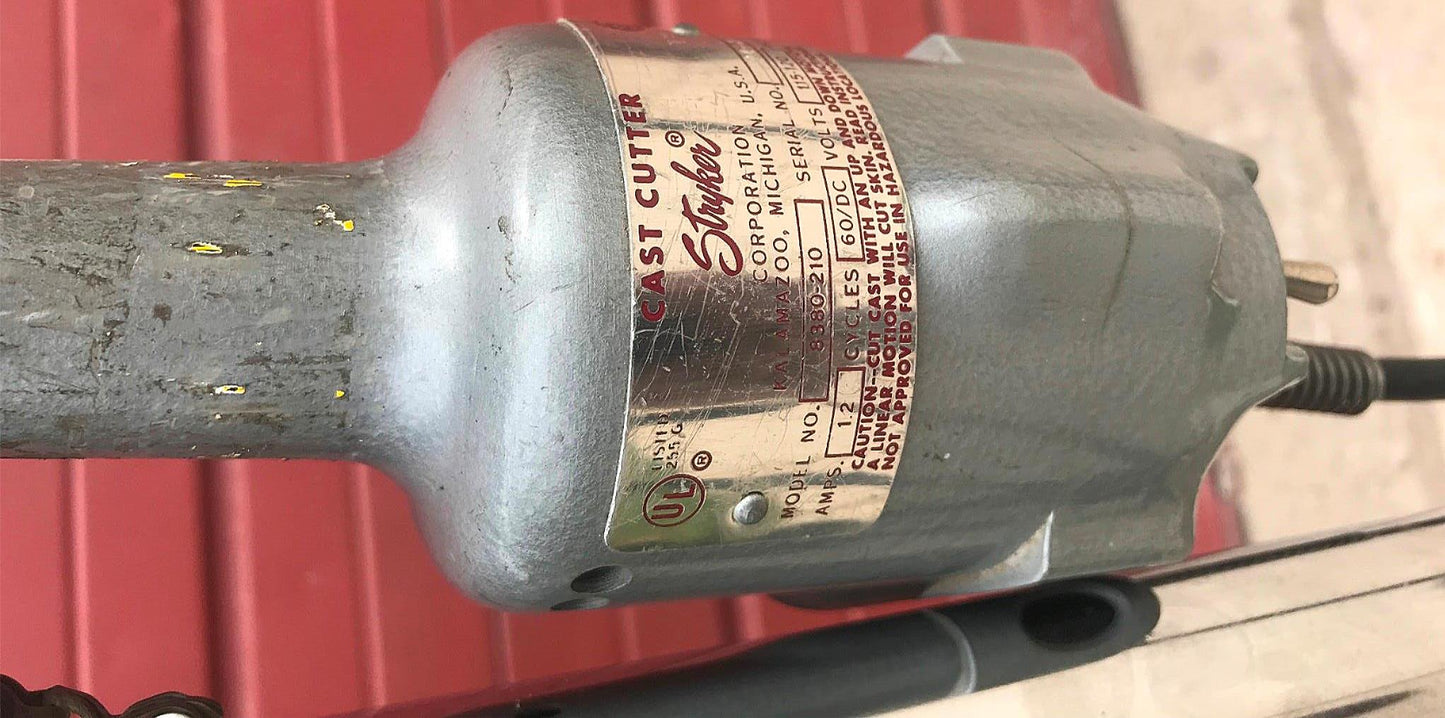 STRYKER 8380 CAST SAW CUTTER AUTOPSY with BLADE & 865 CAST VACUUM WATCH VIDEO