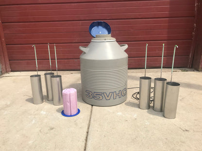 UNION CARBIDE 12 Gallon LR-40CRYOGENIC TANK COMPLETE ALL 6 INSERTS FREE SHIPPING