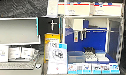 EPPENDORF epMOTION EM5070 SISMATIC IPC627C Liquid Handler w SOFTWARE WATCH VIDEO
