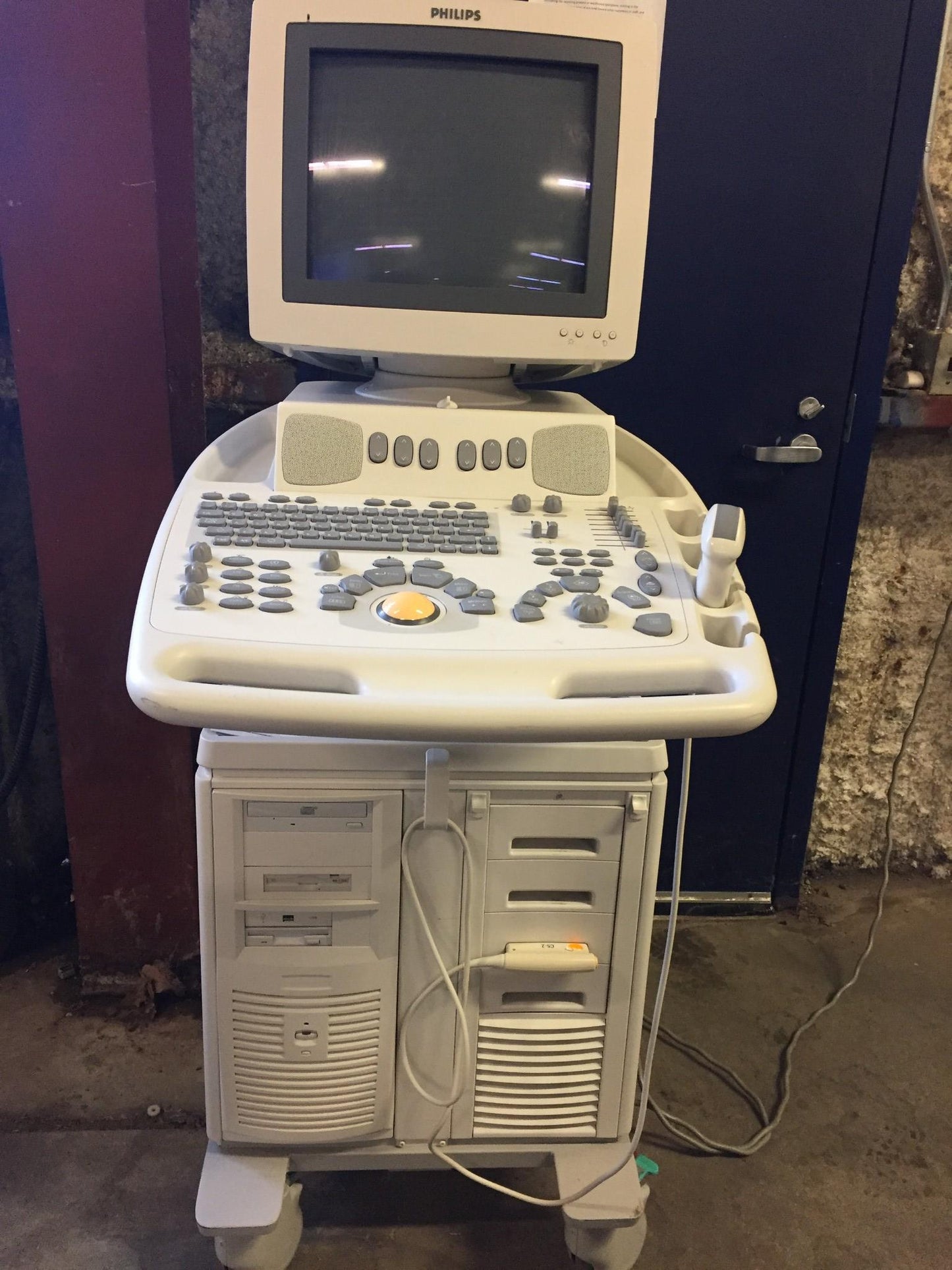 PHILIPS EnVisor C1 M2540A ULTRASOUND SYSTEM C5-2 PROBE & SONY PRINTER / WARRANTY