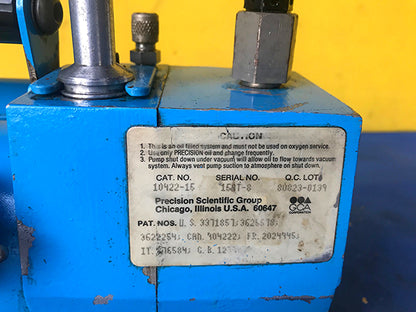 GCA PRECISION DD 20 VACUUM PUMP CAT 10422-15 Vac Torr 20 WATCH VIDEO FREE SHIP