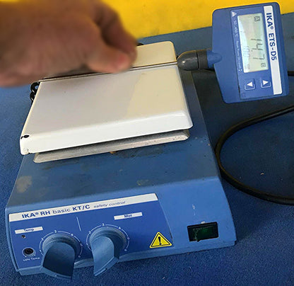 IKA ETS-D5 & RH BASIC KT / C HOT PLATE MAGNETIC STIRRER WATCH VIDEO FREE SHIP