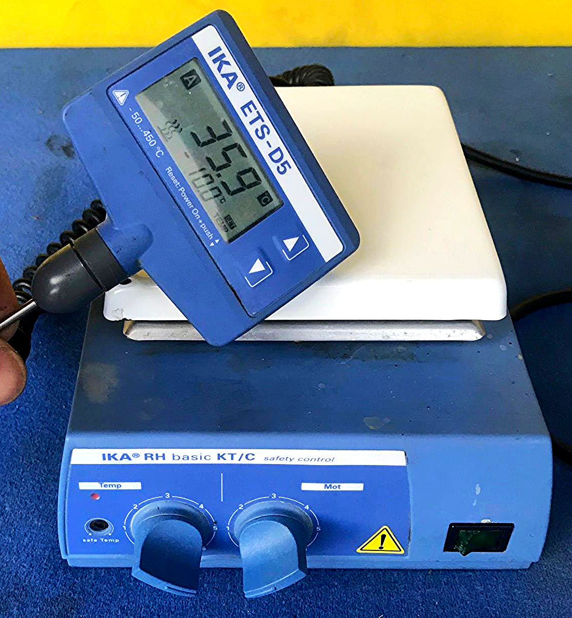 IKA ETS-D5 & RH BASIC KT / C HOT PLATE MAGNETIC STIRRER WATCH VIDEO FREE SHIP