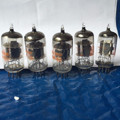 5 VACUUM TUBE TUBES RCA 6AN8A INSIDE ORIGINAL BOXES BOX NEW OLD STOCK BOXSET