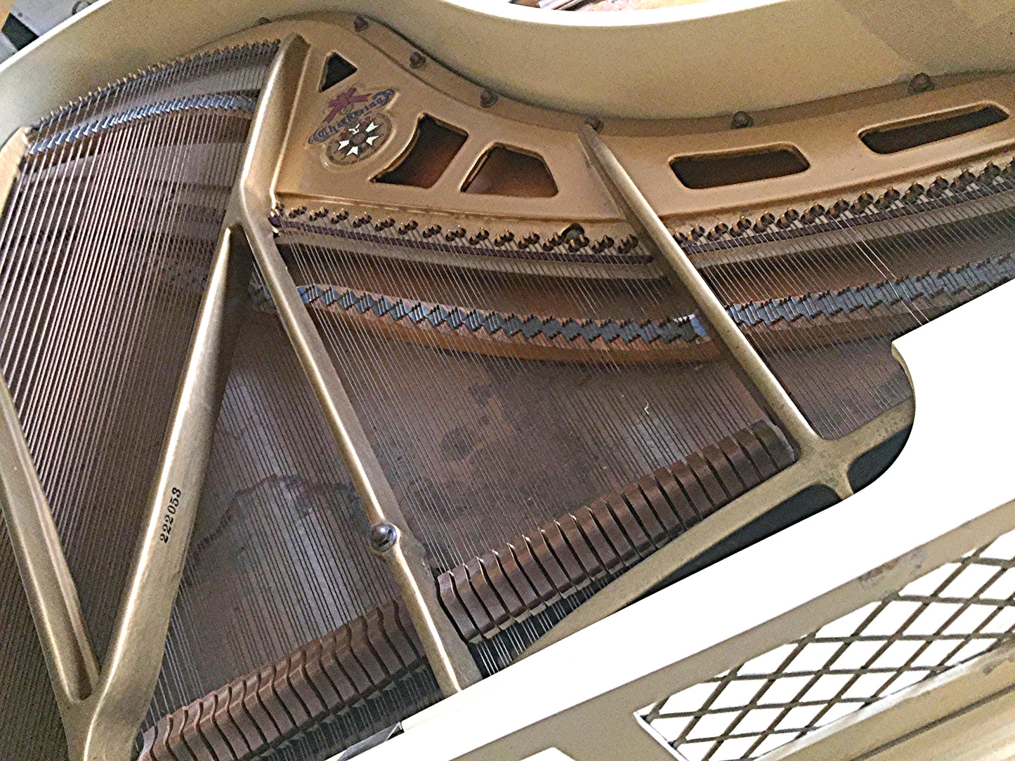 CHICKERING BABY GRAND PIANO & STOOL 56"wide x 65"deep PerfectCondition FREESHIP