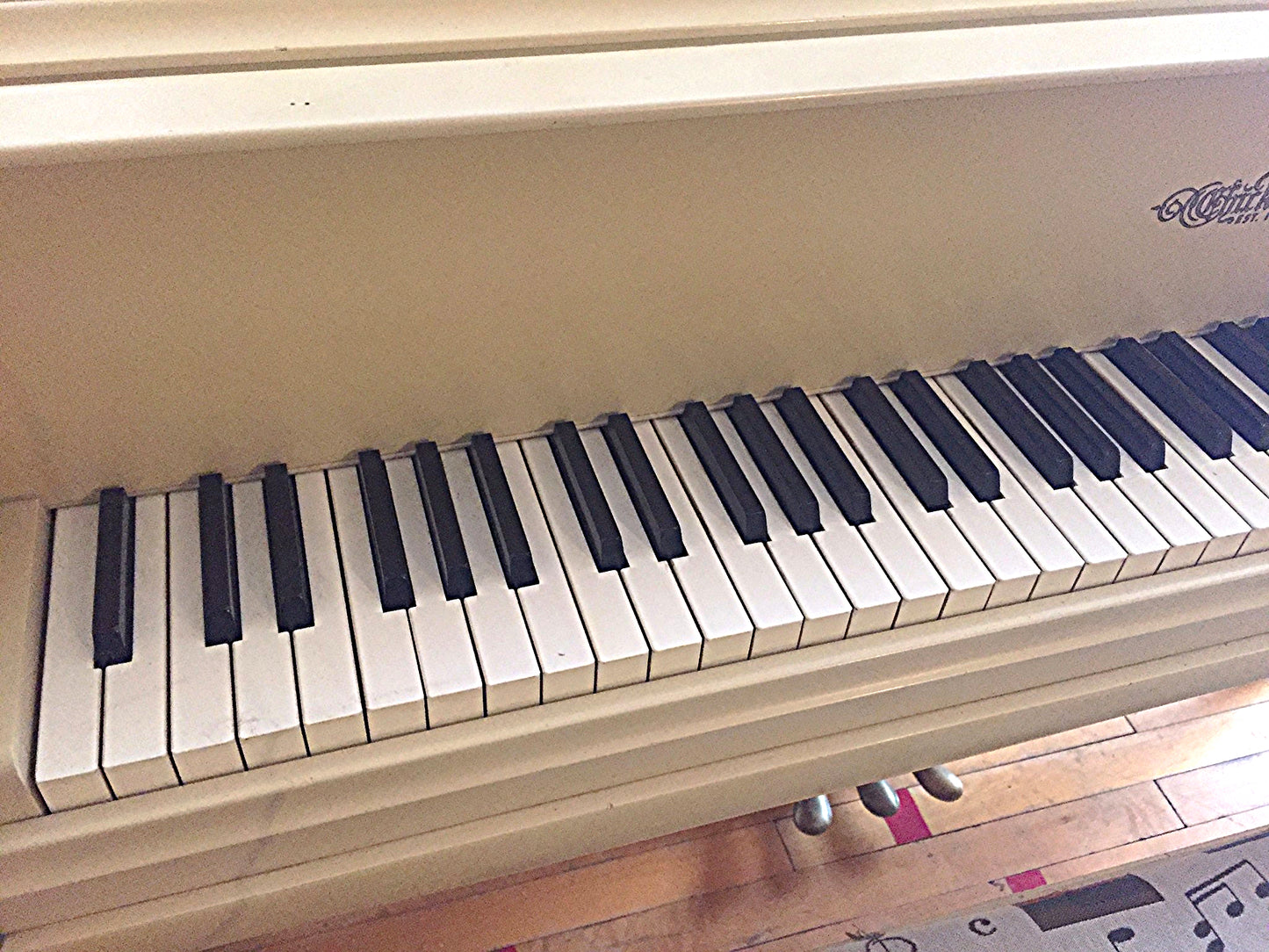 CHICKERING BABY GRAND PIANO & STOOL 56"wide x 65"deep PerfectCondition FREESHIP