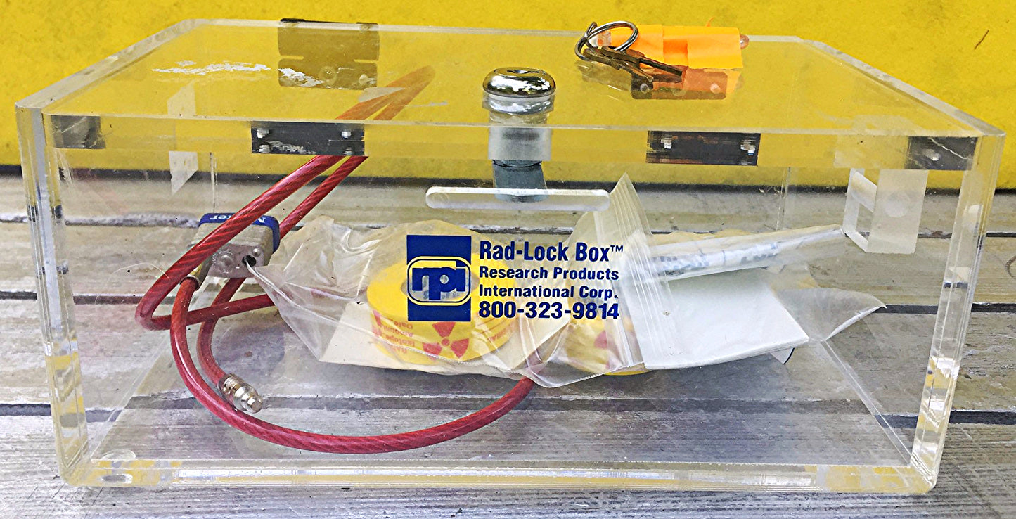 RPI RADIATION PROTECTION RAD-LOCK BOX tm 11x7x5" PLUS EXTRAS DENTAL FREE SHIP