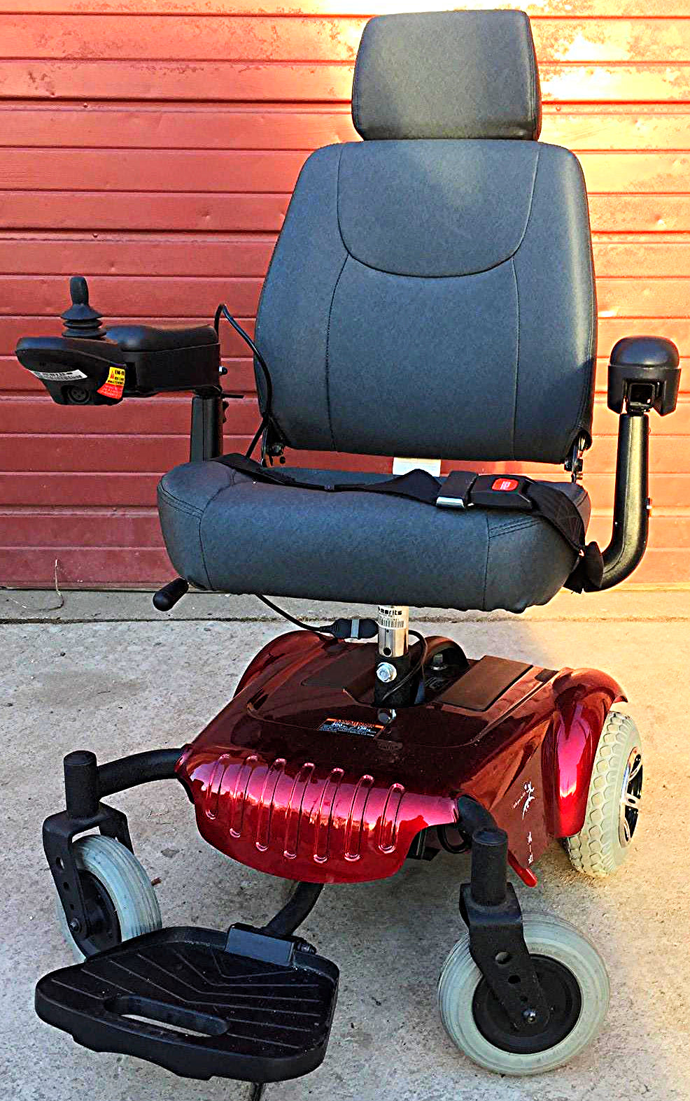 MERITS P320 RED LIGHT POWER WHEELCHAIR BRAND NEW BATTERIES WATCH VIDEO FREE SHIP