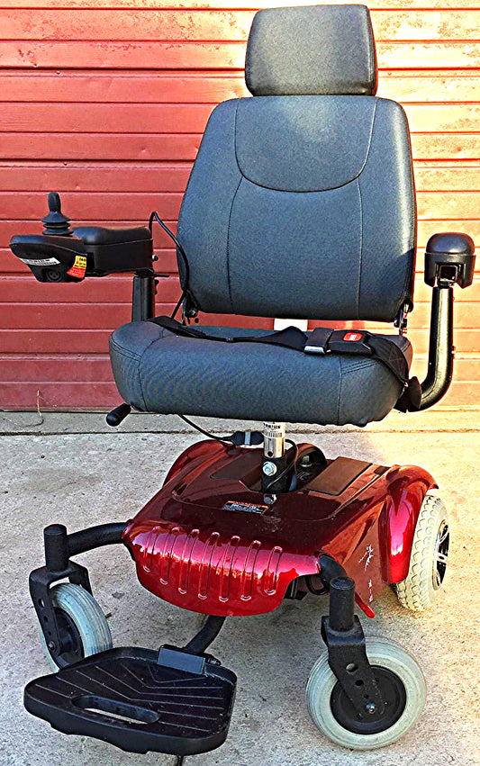 MERITS P320 RED LIGHT POWER WHEELCHAIR BRAND NEW BATTERIES WATCH VIDEO FREE SHIP