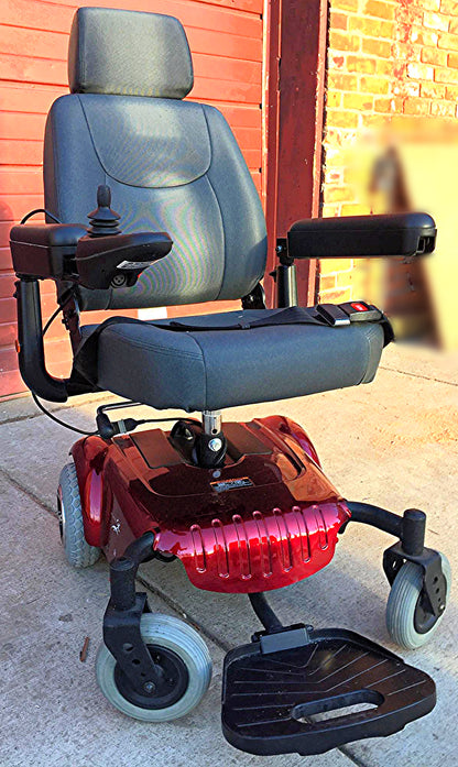 MERITS P320 RED LIGHT POWER WHEELCHAIR BRAND NEW BATTERIES WATCH VIDEO FREE SHIP