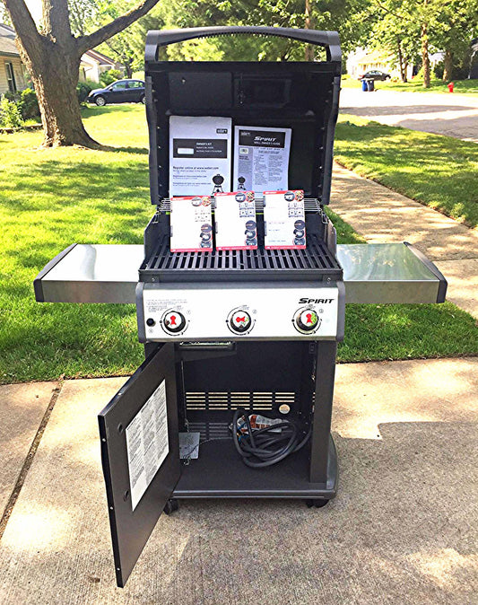 BRAND NEW WEBER SPIRIT E-310 NATURAL GAS GRILL & MANUAL WATCH VIDEO