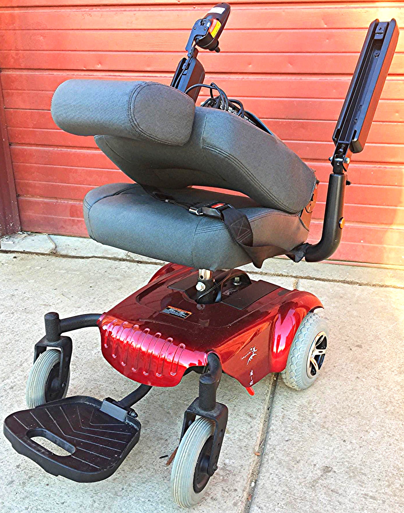 MERITS P320 RED LIGHT POWER WHEELCHAIR BRAND NEW BATTERIES WATCH VIDEO FREE SHIP