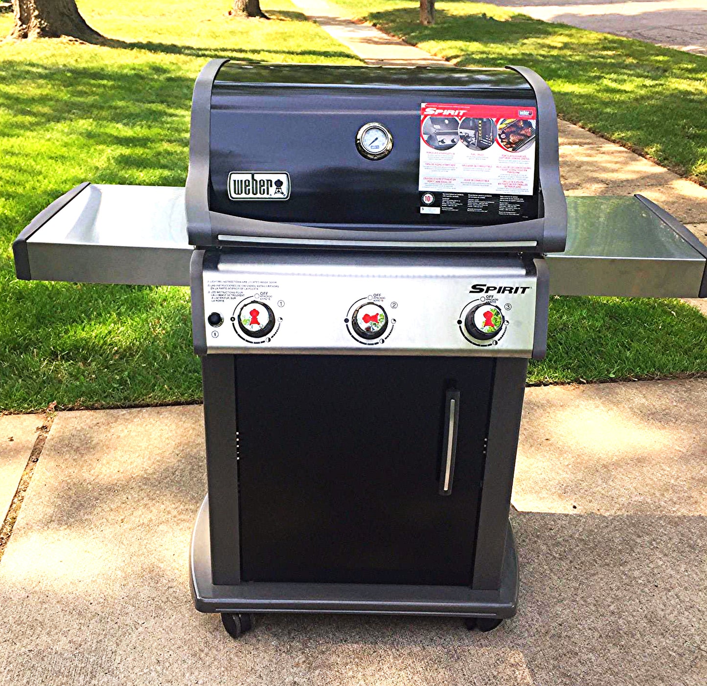 BRAND NEW WEBER SPIRIT E-310 NATURAL GAS GRILL & MANUAL WATCH VIDEO
