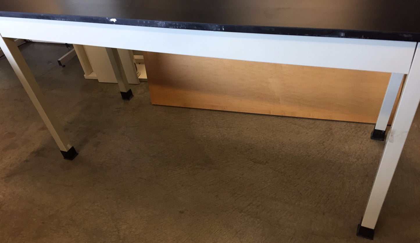 HAMILTON METAL BLACK SLAB LAB TABLE 72" x 30" x 30" Plus 3 DRAWERS FREE SHIPPING