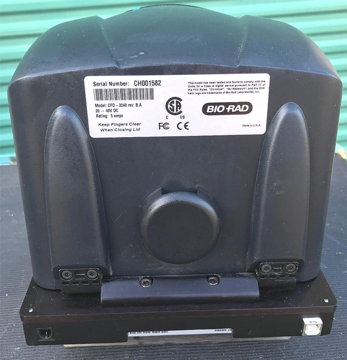 MJ RESEARCH BIO RAD CFD-3240 CHROMO4 ALPHA BLOCK ASSEMBLY FLUORESCENCE DETECTOR