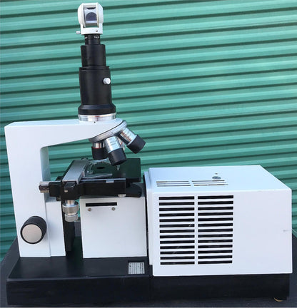 COMPLETE LEITZ® Neo-PROMAR PROJECTION MICROSCOPE WORKS GREAT WATCHVIDEO FREESHIP