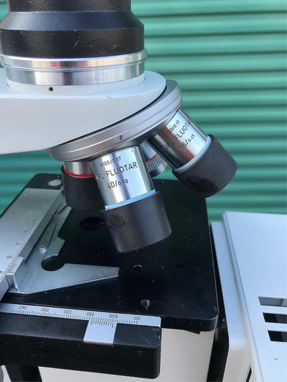 COMPLETE LEITZ® Neo-PROMAR PROJECTION MICROSCOPE WORKS GREAT WATCHVIDEO FREESHIP