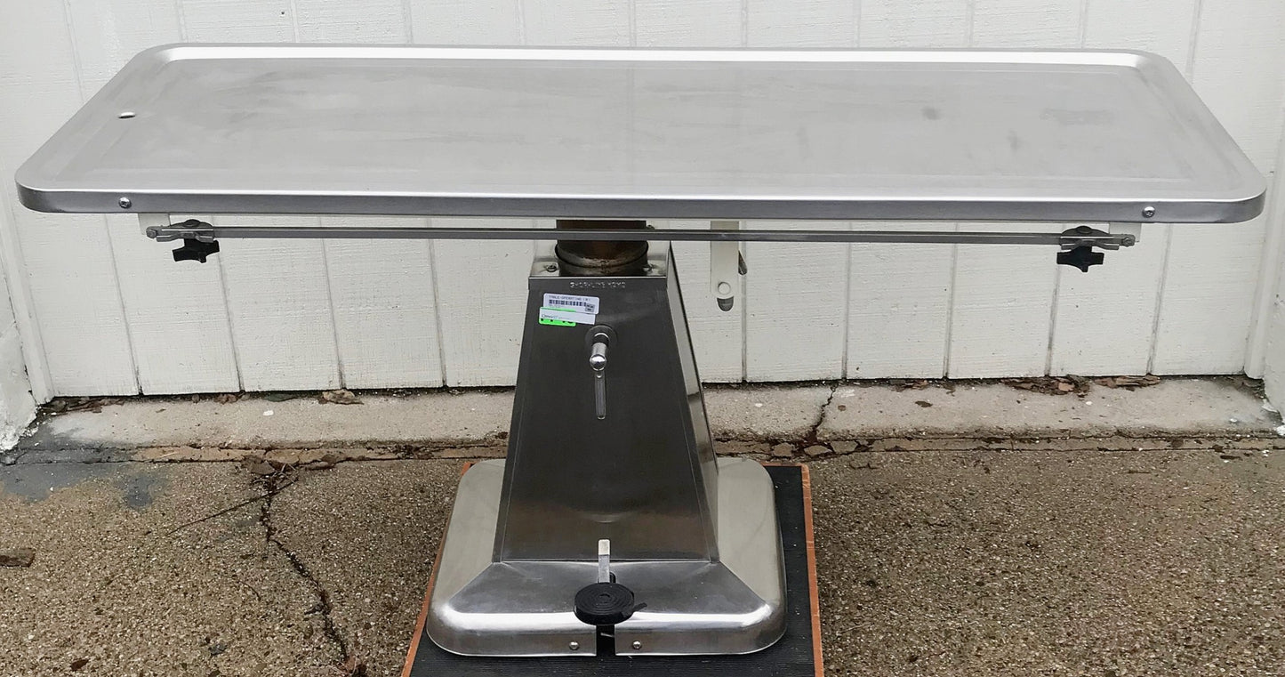 SHOR-LINE VETERINARY CLASSIC TILT ROTATION HILO SURGICAL HUNTER TABLE WATCHVIDEO