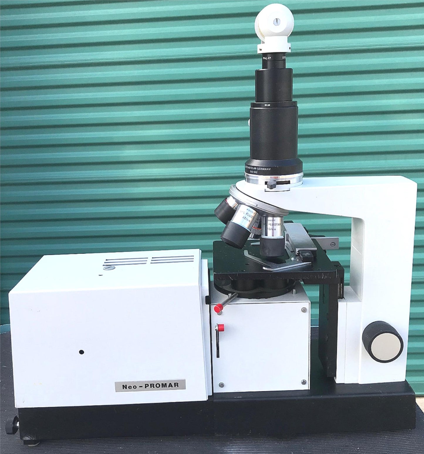 COMPLETE LEITZ® Neo-PROMAR PROJECTION MICROSCOPE WORKS GREAT WATCHVIDEO FREESHIP