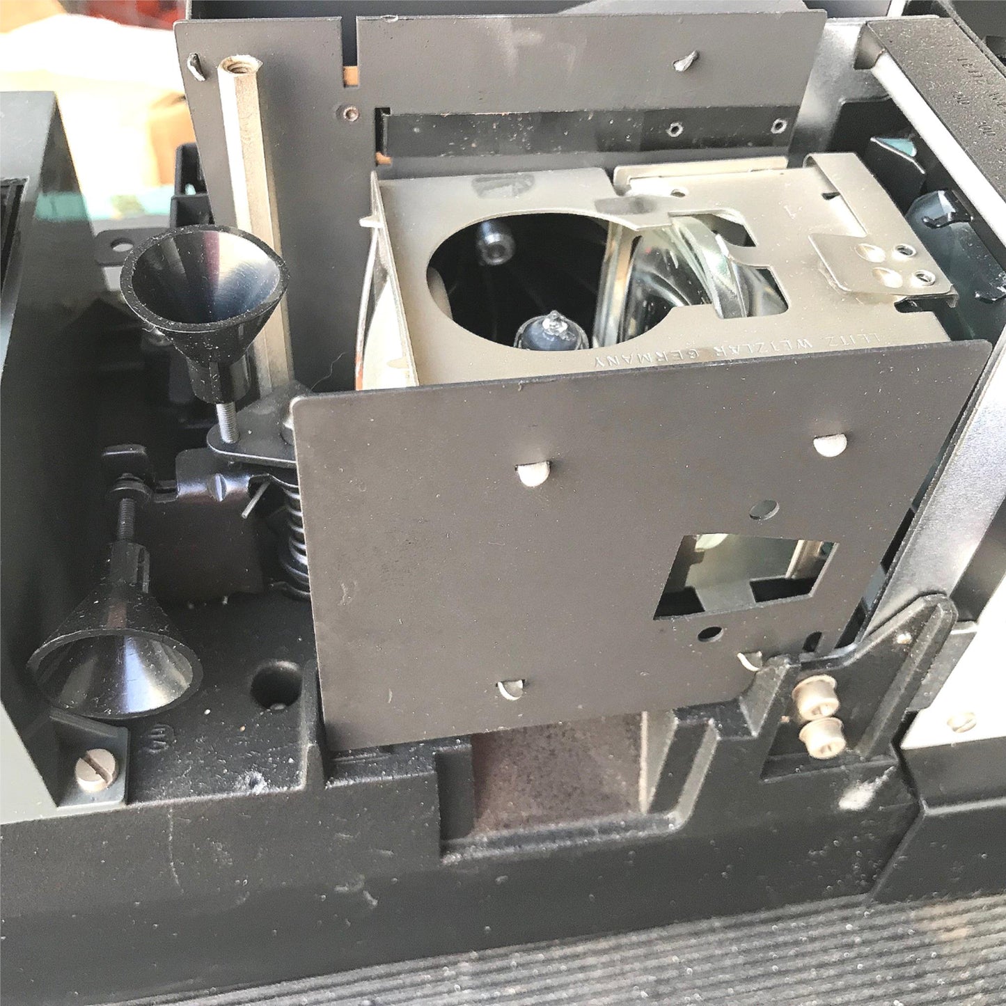 COMPLETE LEITZ® Neo-PROMAR PROJECTION MICROSCOPE WORKS GREAT WATCHVIDEO FREESHIP