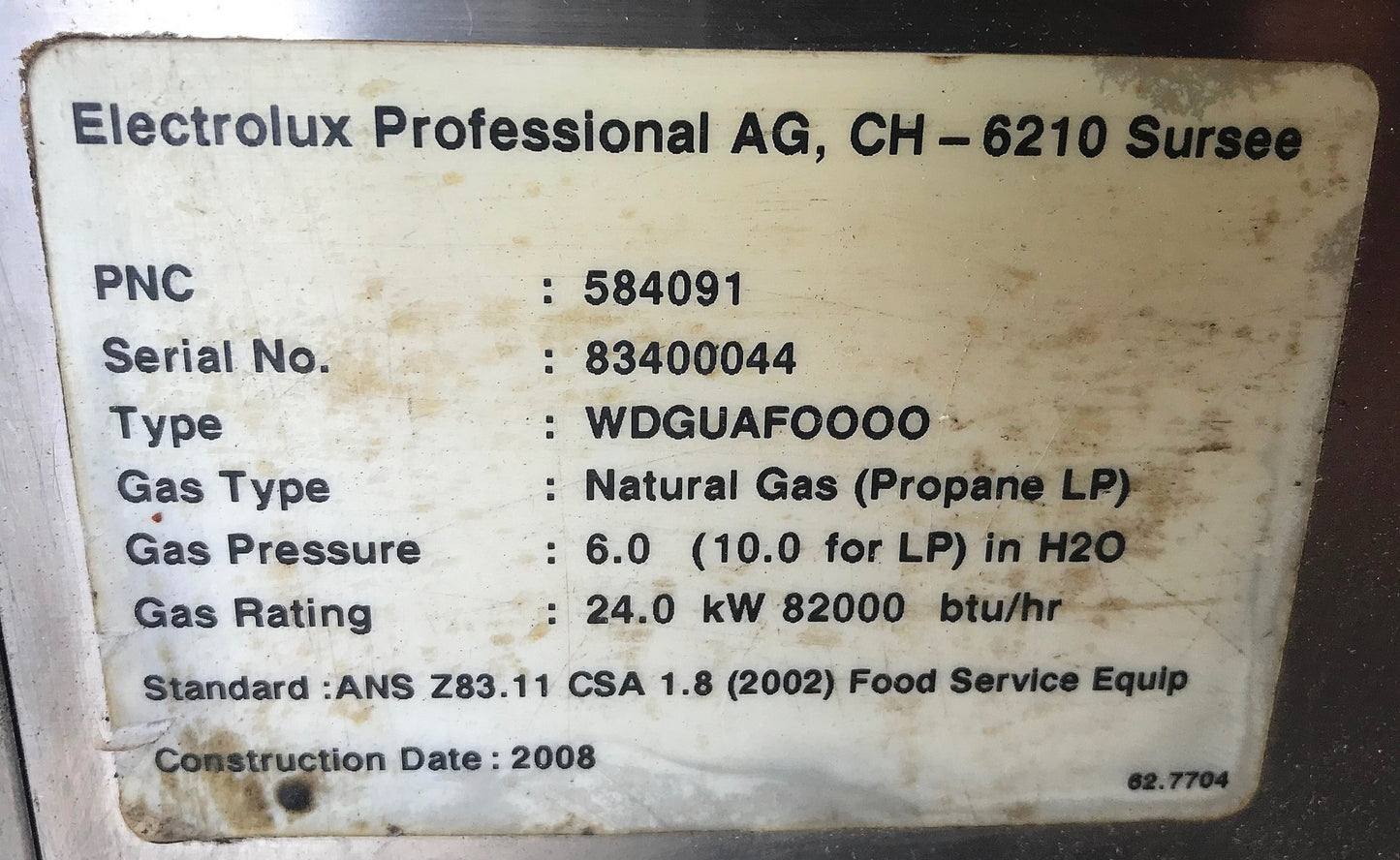 ELECTROLUX THERMALINE S90 HEAVY DUTY FULLMODULE RESTAURANT CHAR BROILER FREESHIP