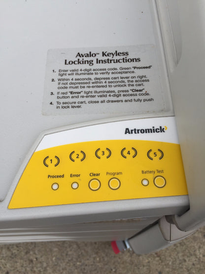AVALO KEYLESS ARTROMICK MEDICATION HOSPITAL CLINIC ANESTHESIA PROGRAMMABLE CART