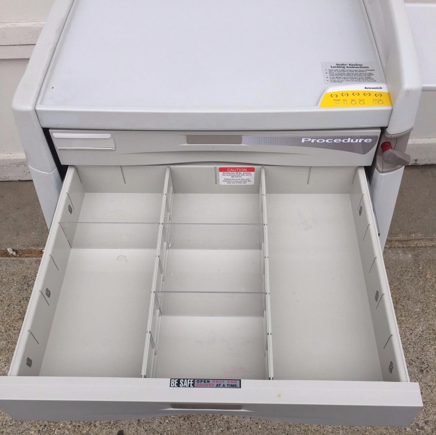 AVALO KEYLESS ARTROMICK MEDICATION HOSPITAL CLINIC ANESTHESIA PROGRAMMABLE CART