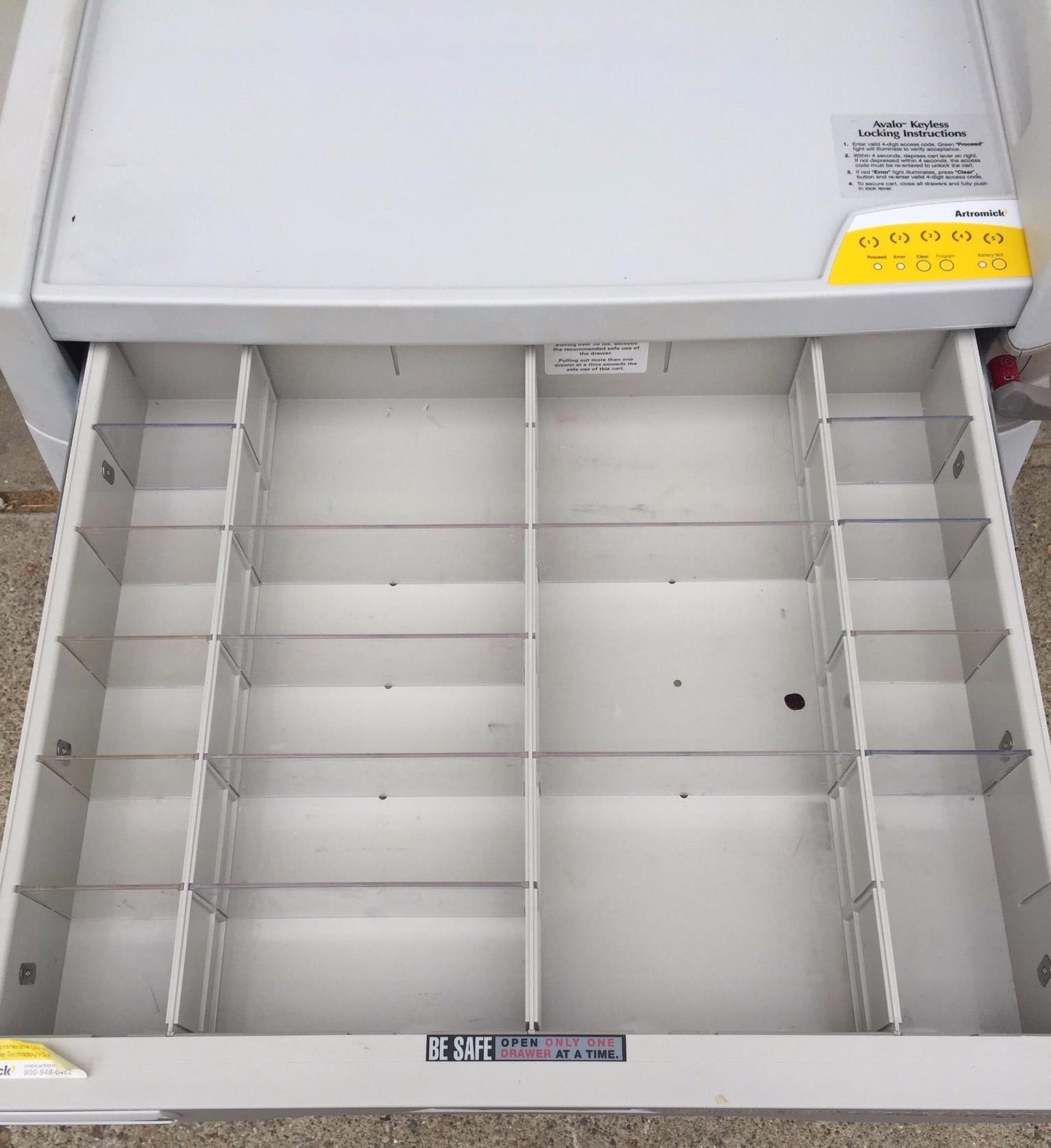 AVALO KEYLESS ARTROMICK MEDICATION HOSPITAL CLINIC ANESTHESIA PROGRAMMABLE CART