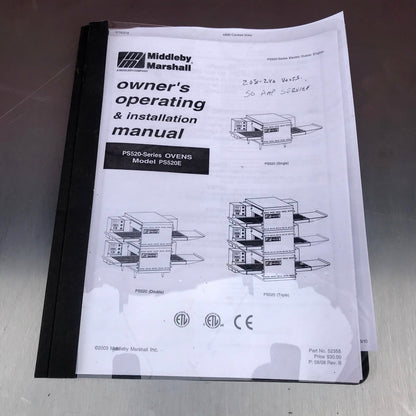 MIDDLEBY MARSHALL PS520 ELECTRI CONVEYOR PIZZA CONTERTOP OVEN WATCHVIDEOFREESHIP