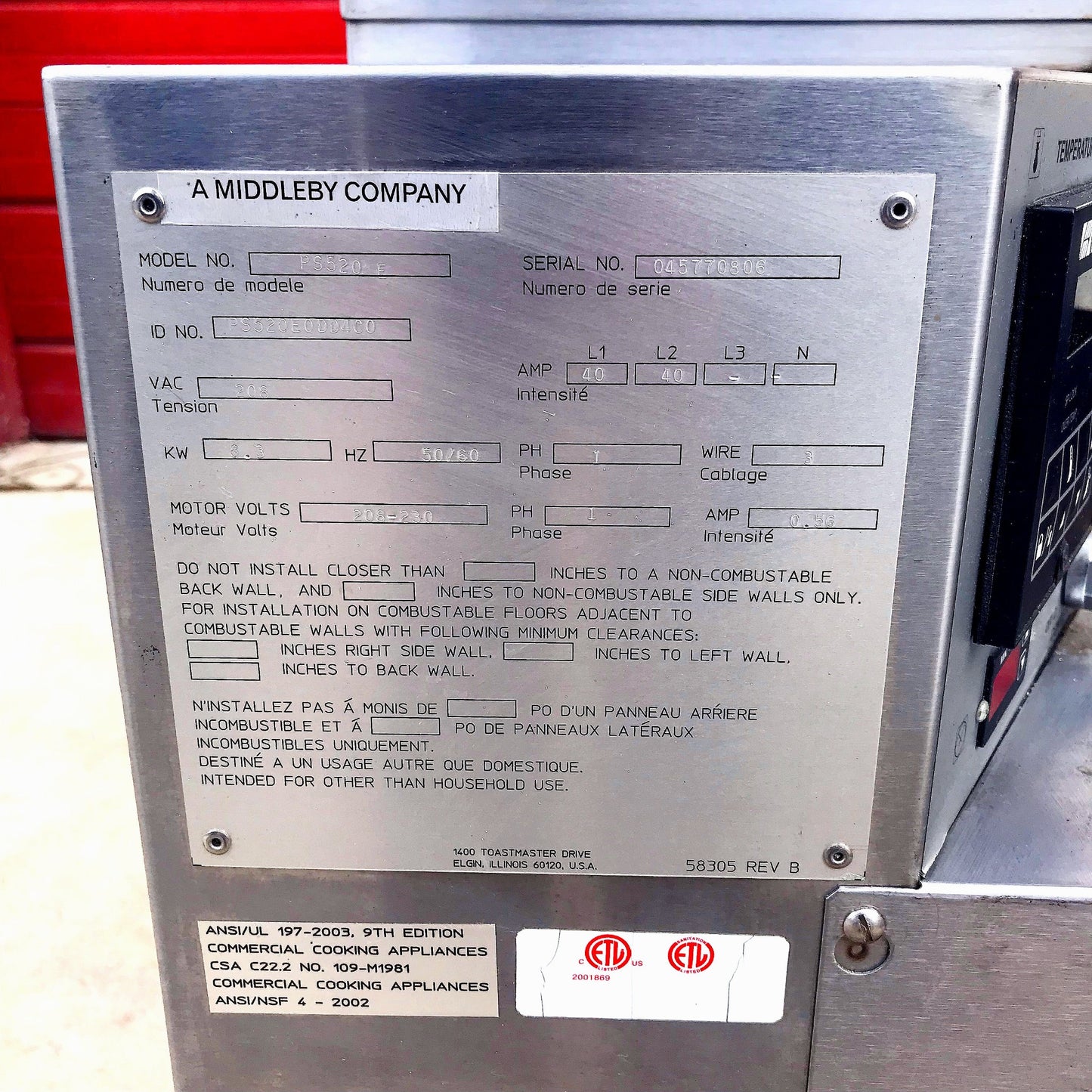 MIDDLEBY MARSHALL PS520 ELECTRI CONVEYOR PIZZA CONTERTOP OVEN WATCHVIDEOFREESHIP