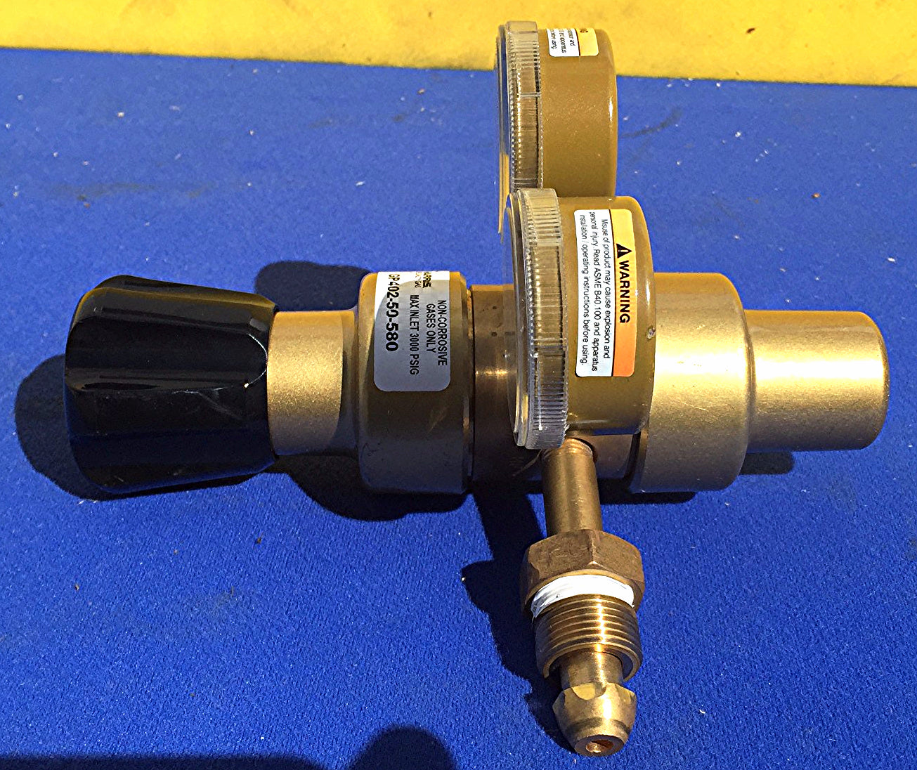 HARRIS GP 402-50-580 GENERAL PURPOSE DUAL STAGE BRASS REGULATOR FREE SHIPPING