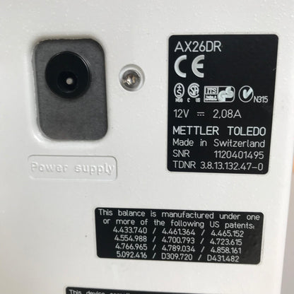 AX-26 DELTA RANGE BALANCE METTLER TOLEDO 3/21g 0.002/0.01mg WATCH VIDEO FREESHIP