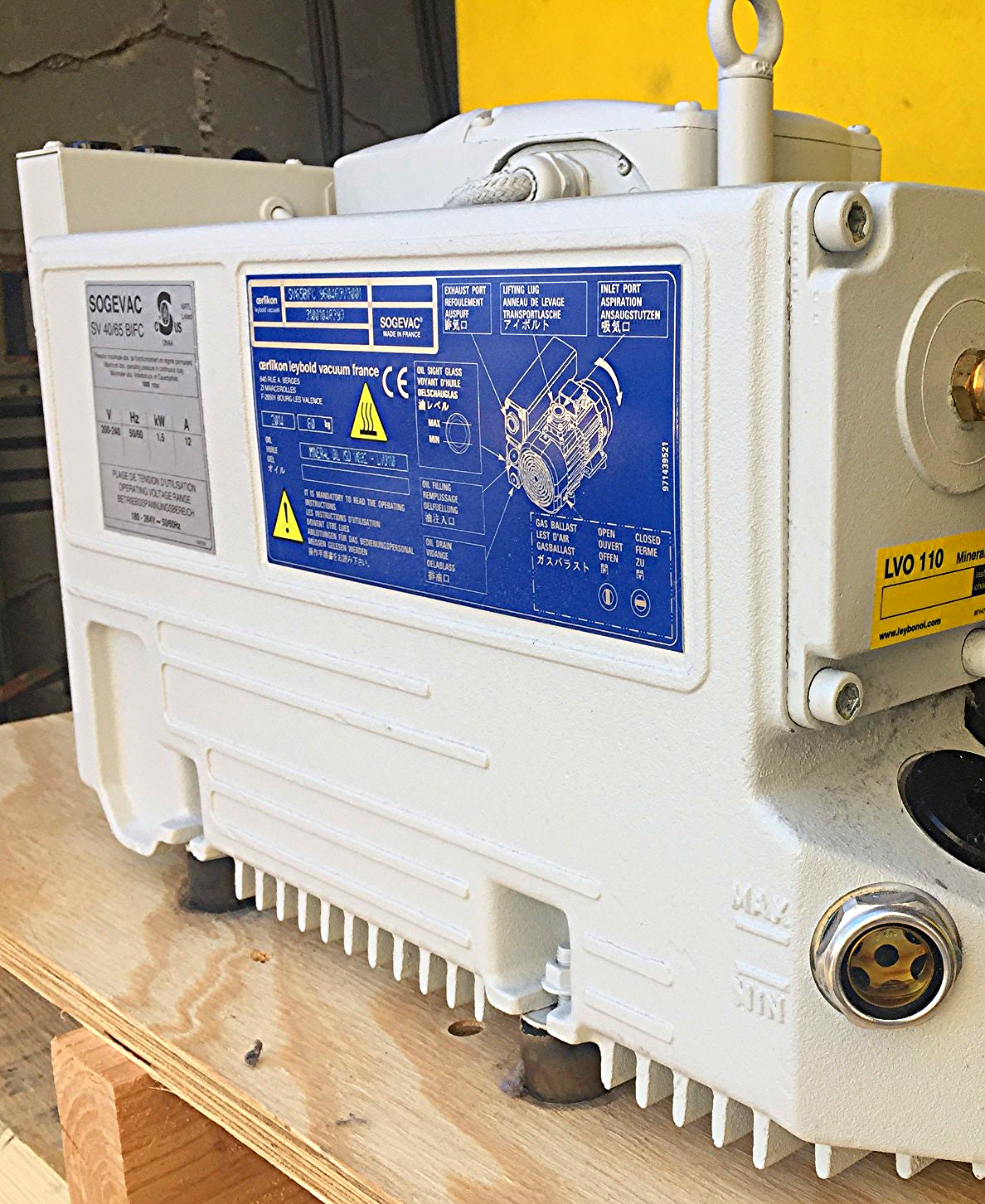 SOGEVAC SV 40/65 BIFC SV40B SV65B SV100 LEROY SOMER VANE VACUUM PUMP FREE SHIP