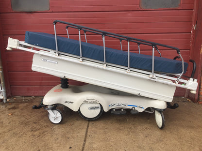 STRYKER 721 BIG WHEEL PAD GLIDEAW HOSPITAL EMERGENCY GURNEY BED STRETCHER CLINIC