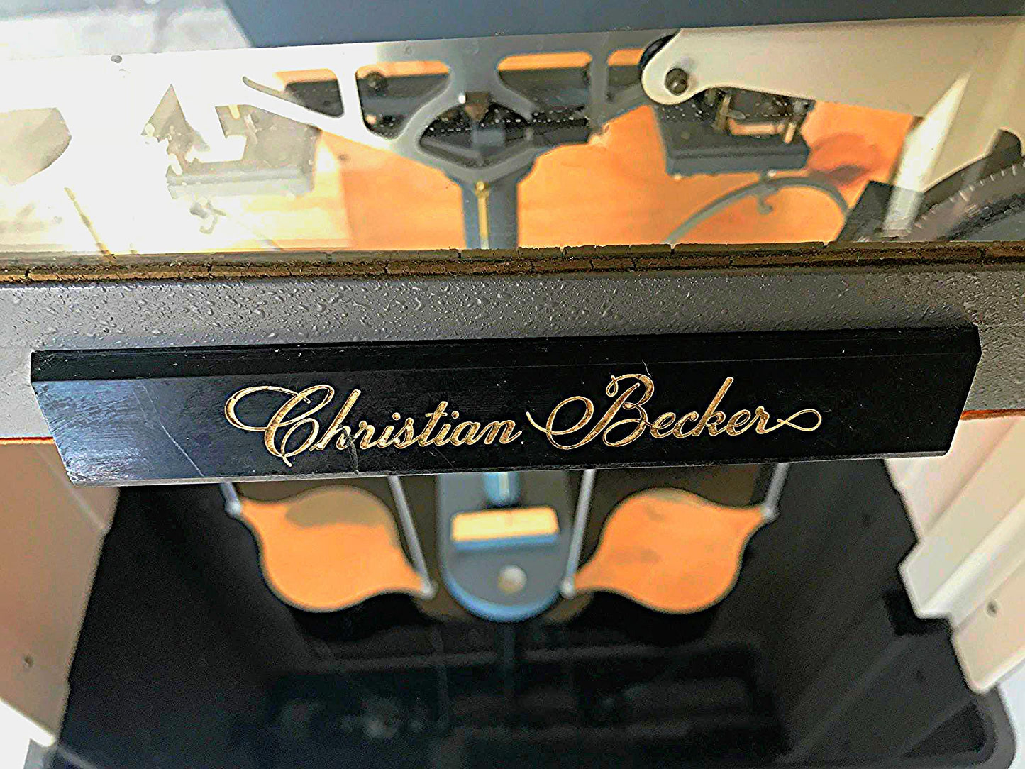 VINTAGE CHRISTIAN BECKER ENCLOSED 200 g APOTHECARY CHAINOMATIC BALANCE FREE SHIP