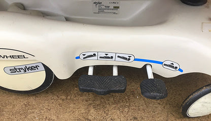 STRYKER 721 BIG WHEEL PAD GLIDEAW HOSPITAL EMERGENCY GURNEY BED STRETCHER CLINIC
