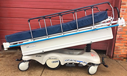 STRYKER 721 BIG WHEEL PAD GLIDEAW HOSPITAL EMERGENCY GURNEY BED STRETCHER CLINIC