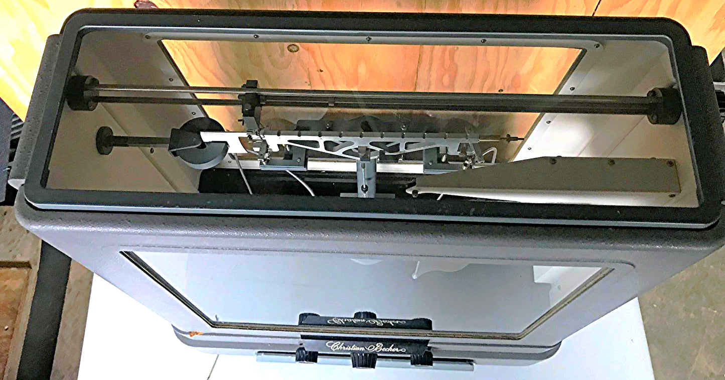 VINTAGE CHRISTIAN BECKER ENCLOSED 200 g APOTHECARY CHAINOMATIC BALANCE FREE SHIP