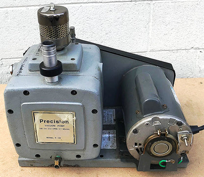 PRECISION SCIENTIFIC MODEL D 150 ROTARY VANE VACUUM PUMP WATCH VIDEO FREE SHIP