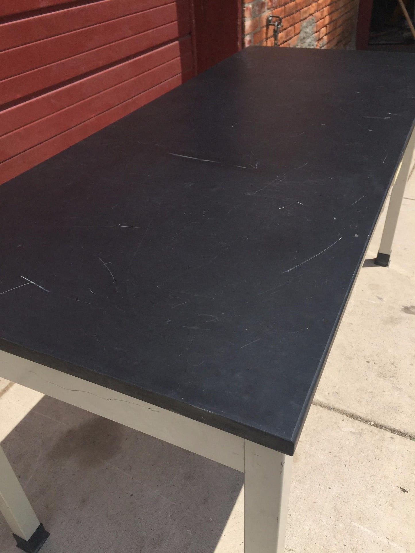HAMILTON METAL BLACK SLAB LAB TABLE 72" x 30" x 30" Plus 3 DRAWERS FREE SHIPPING