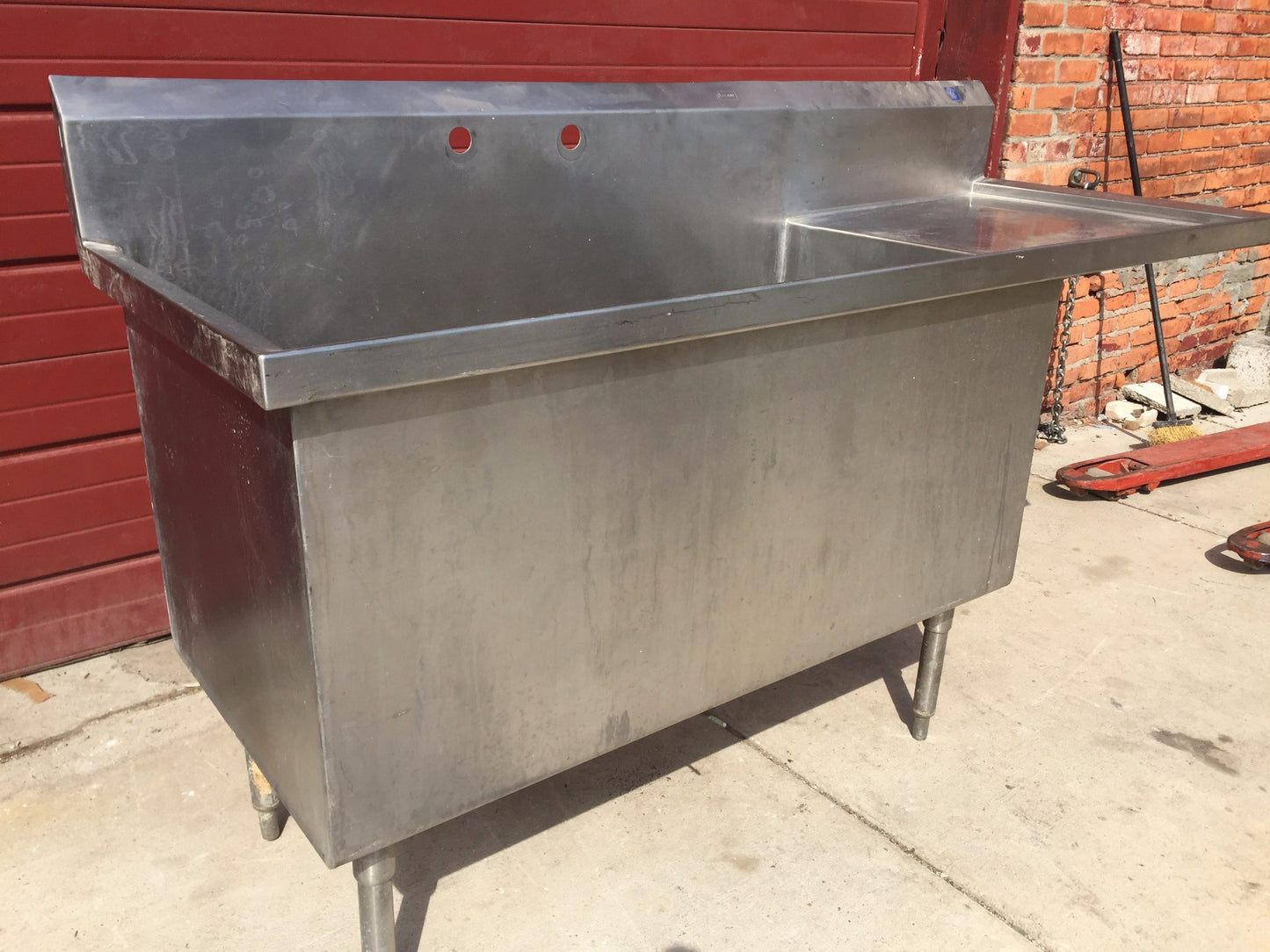 ELKAY STAINLESS STEEL RARE SINK Huge Bowl is 53w x 24"h x 25"d FREE SHIP