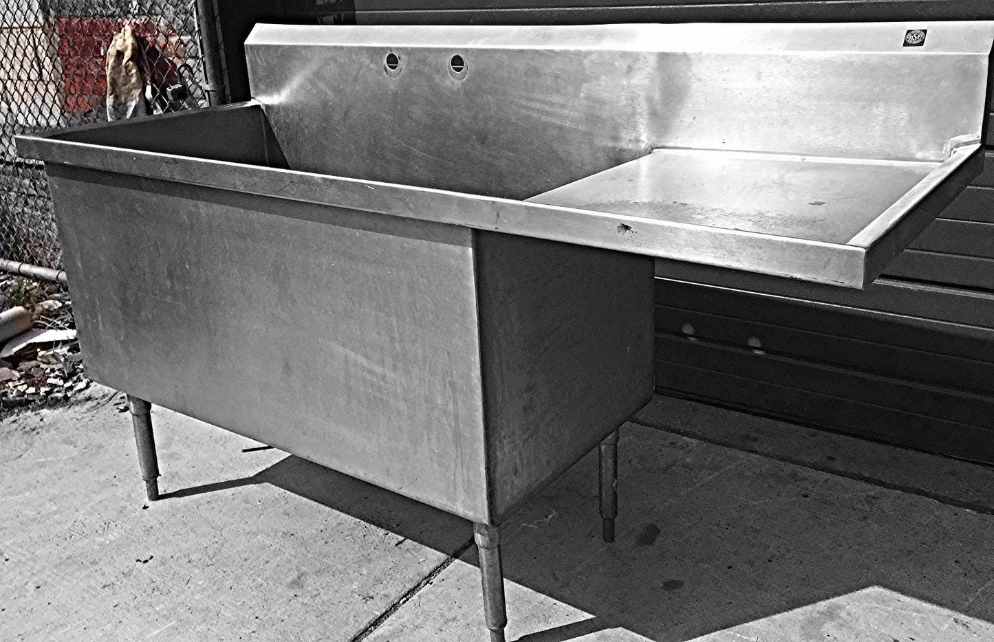 ELKAY STAINLESS STEEL RARE SINK Huge Bowl is 53w x 24"h x 25"d FREE SHIP