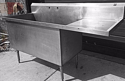 ELKAY STAINLESS STEEL RARE SINK Huge Bowl is 53w x 24"h x 25"d FREE SHIP