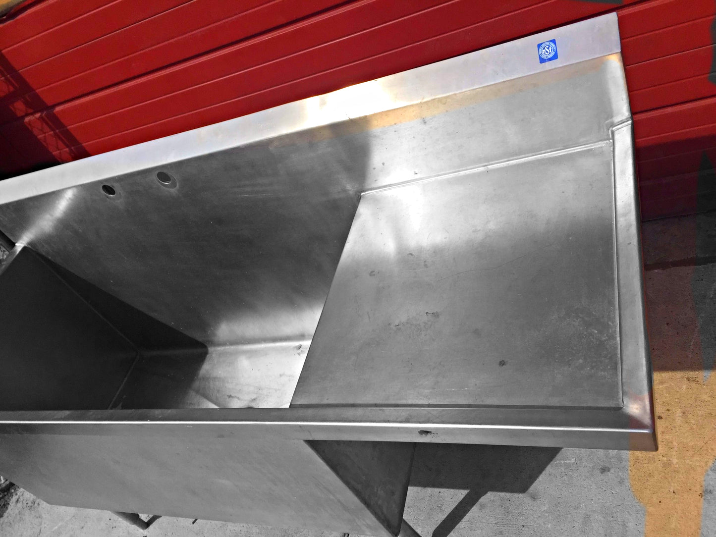 ELKAY STAINLESS STEEL RARE SINK Huge Bowl is 53w x 24"h x 25"d FREE SHIP