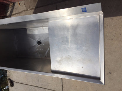 ELKAY STAINLESS STEEL RARE SINK Huge Bowl is 53w x 24"h x 25"d FREE SHIP