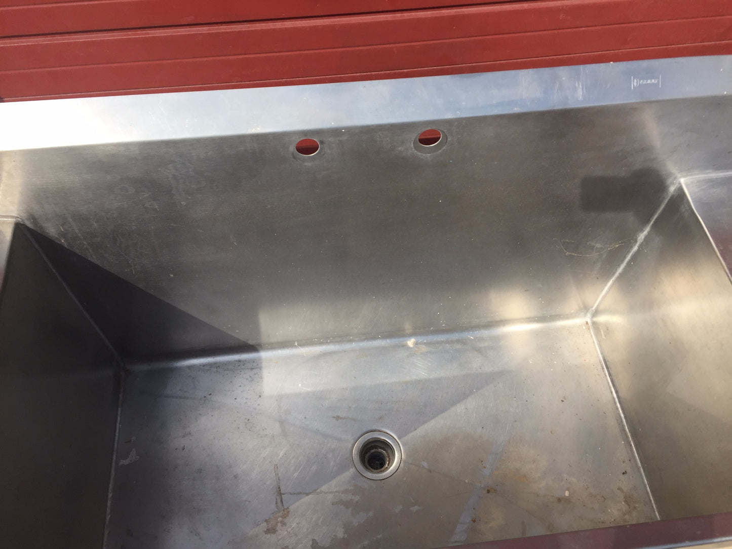 ELKAY STAINLESS STEEL RARE SINK Huge Bowl is 53w x 24"h x 25"d FREE SHIP