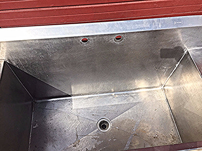 ELKAY STAINLESS STEEL RARE SINK Huge Bowl is 53w x 24"h x 25"d FREE SHIP